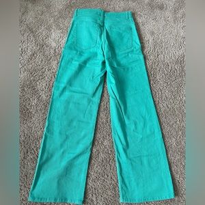 green h&m wide leg jeans